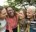 Group of Women Socialize Teamwork Happiness Concept Royalty Free Stock Photo