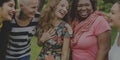 Group of Women Socialize Teamwork Happiness Concept Royalty Free Stock Photo