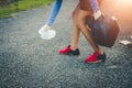 Group women volunteer help garbage collection charity. Royalty Free Stock Photo