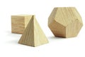 group of wood block models Royalty Free Stock Photo