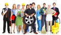 Group of workers people. Royalty Free Stock Photo