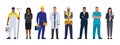 Group of workers standing together Royalty Free Stock Photo