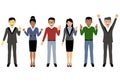 Group of working people, Business men and women in flat style, people characters