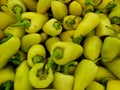 Group of Yellow Chili Peppers