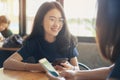 Group of young business people working together in big coworking office. Marketing department discussing product plan. New startup Royalty Free Stock Photo