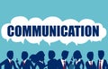 Communication, teamwork and connection vector concept