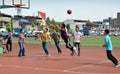 Pengzhou, China: Chinese Youths Playing Basketball