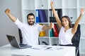 Group of young executives having a work meeting Royalty Free Stock Photo