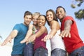Group Of Young Friends Having Fun Together Royalty Free Stock Photo