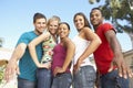 Group Of Young Friends Having Fun Together Royalty Free Stock Photo