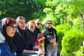 A group of young Iranian women with modern dress