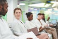 Group of Young Medical Students in Lecture Royalty Free Stock Photo