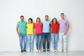 Group of young people hugging each other Royalty Free Stock Photo