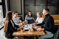 A group of young people in an office Royalty Free Stock Photo