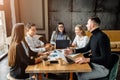 A group of young people in an office Royalty Free Stock Photo