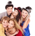 Group young people on party. Royalty Free Stock Photo