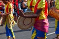 Percussionists during the carnival of Grand Boucan Royalty Free Stock Photo