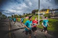 Group of Young Runners and Kids Racing Together Royalty Free Stock Photo