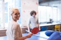 Startup business team playing ping pong tennis Royalty Free Stock Photo