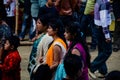 A group of young women going to the temple. Pretty girls wearing colorful salwar kameez Royalty Free Stock Photo