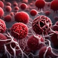 Red blood cells - ai generated image Royalty Free Stock Photo