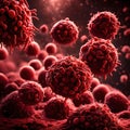 Red blood cells - ai generated image Royalty Free Stock Photo