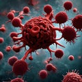 Red blood cells - ai generated image Royalty Free Stock Photo
