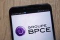 Groupe BPCE logo displayed on a modern smartphone Royalty Free Stock Photo