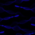 Alternating Abstract blue Lines Seamless Wave Pattern