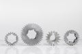 Groups of gears on isolated
