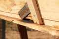 groups of introduced honey bees flying into their timber hive boxes to feed the colony on a farm after collecting pollen from