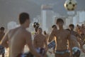 Groups of Young Brazilian Men Playing Altinho Beac