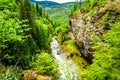 Grouse Creek in Wells Gray Provincial Park, British Columbia, Can Royalty Free Stock Photo