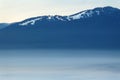 Grouse Mountain Dusk Fog, British Columbia Royalty Free Stock Photo