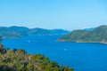 Grove arm of Queen Charlotte sound at South Island of New Zeland Royalty Free Stock Photo