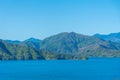 Grove arm of Queen Charlotte sound at South Island of New Zeland Royalty Free Stock Photo