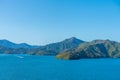Grove arm of Queen Charlotte sound at South Island of New Zeland Royalty Free Stock Photo