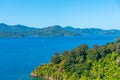 Grove arm of Queen Charlotte sound at South Island of New Zeland Royalty Free Stock Photo