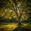 A grove under conservation efforts radiates enlightenment, teaching the value of nature preservation