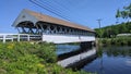 Groveton Covered Bridge built in 1852 in Groveton New Hampshire Royalty Free Stock Photo