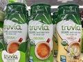 Artificial sweeteners on retail store shelf Truvia non gmo Royalty Free Stock Photo