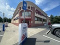 CVS Pharmacy and retail store exterior front of entrance