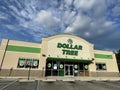 Dollar Tree exterior entrance no cars Royalty Free Stock Photo