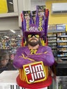 Gas Pro convenience store Randy Macho man savage Slim Jim display