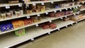 Grocery store blown out section supply chain