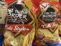 Grocery store On the border corn chips bag on display