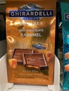 cery store candy section Ghirardelli bag caramels