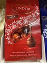 Grocery store candy section Lindt Lindor Milk Royalty Free Stock Photo