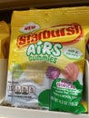 Grocery store candy section Starburst airs