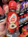 Grocery store Coffee Mate dairy creamer peppermint mocha Royalty Free Stock Photo